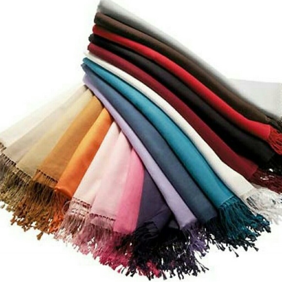 NEW ROYAL BLUE FRINGE WRAP SCARF PASHMINA - Picture 3 of 6